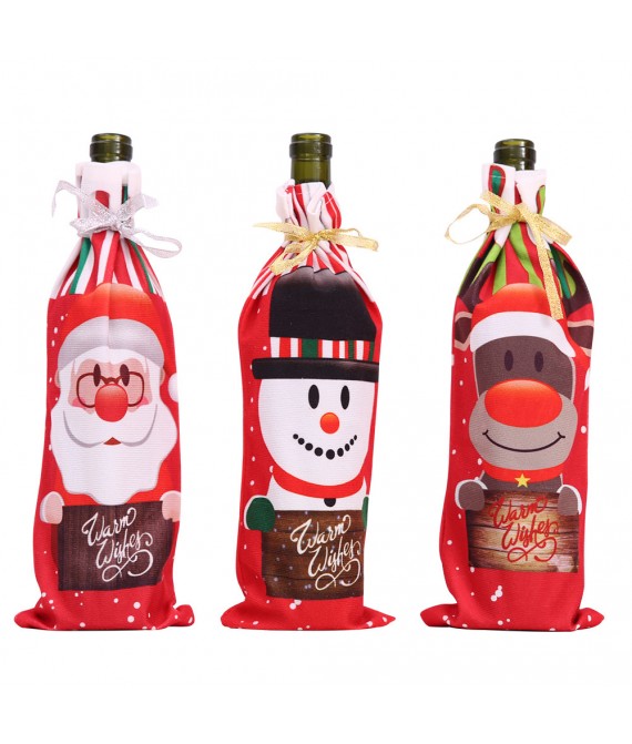12 5/8 " Christmas Wine Bottle Covers