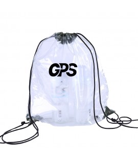 Transparent PVC Drawstring Bag