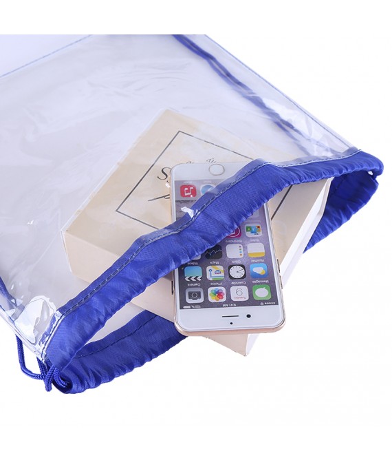 Transparent PVC Drawstring Bag