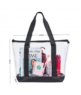 Single Shoulder Transparent PVC Handbag