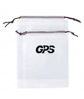 White Storage Drawstring Bag