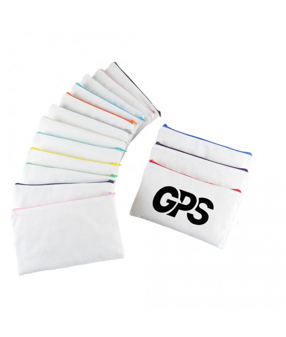 Canvas Zipper Pen Case