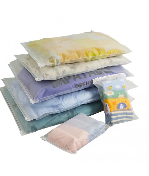 Matte Zipper Self Sealing Bag