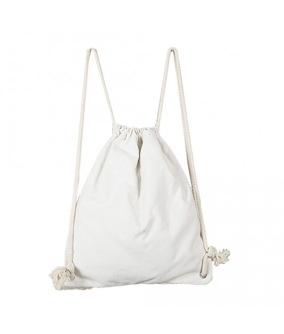 Canvas Drawstring Backpack Bag