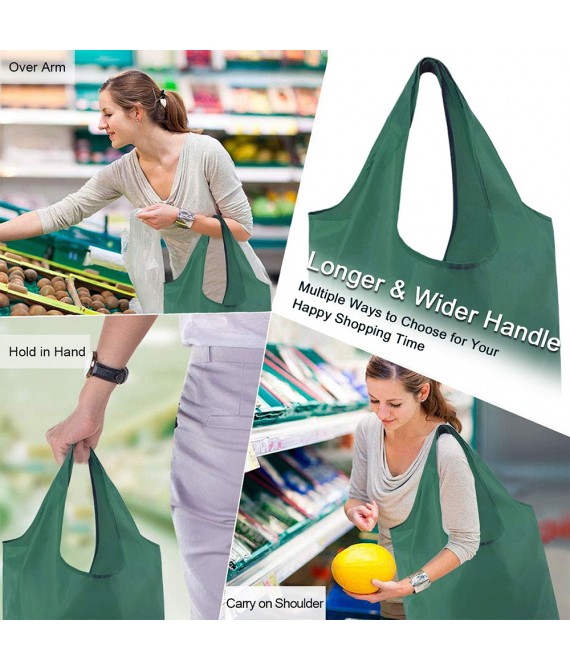 210T Polyester Reusable Grocery Shopping Bags