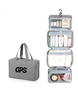 4 Sections Foldable Hanging Toiletry Bag Travel Organizer