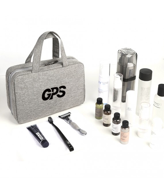 4 Sections Foldable Hanging Toiletry Bag Travel Organizer