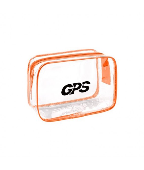 PVC Zippered Toiletry Makeup Bag Handle Bag