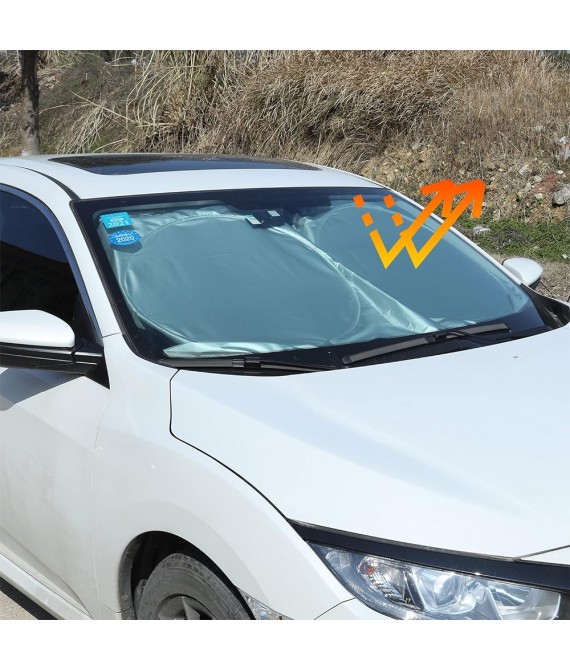 QuickFlip Car Silver Sunshade