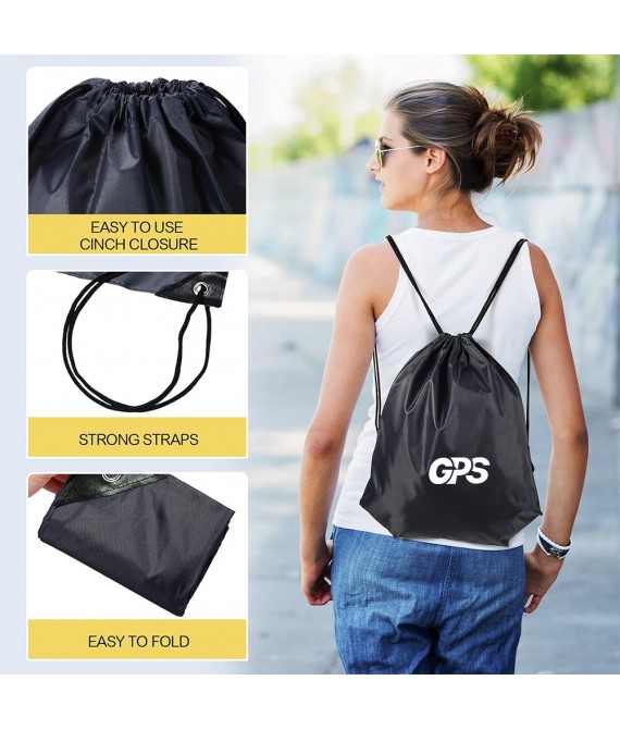 Customized Polyester Patterned Drawstring Backpack