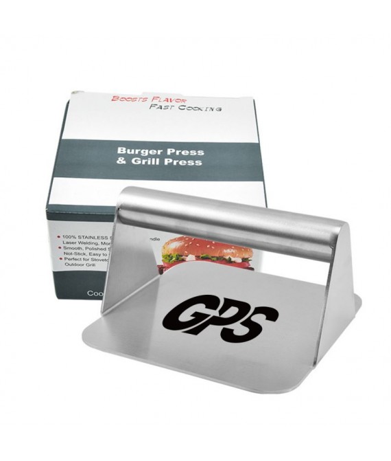 5 5/8 " Stainless Steel Burger Patty Press -Square