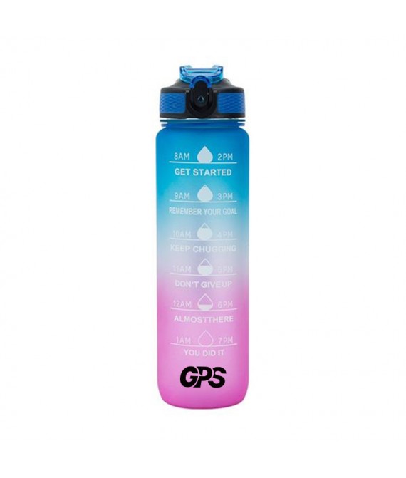 1L Gradient Motivational Water Bottle