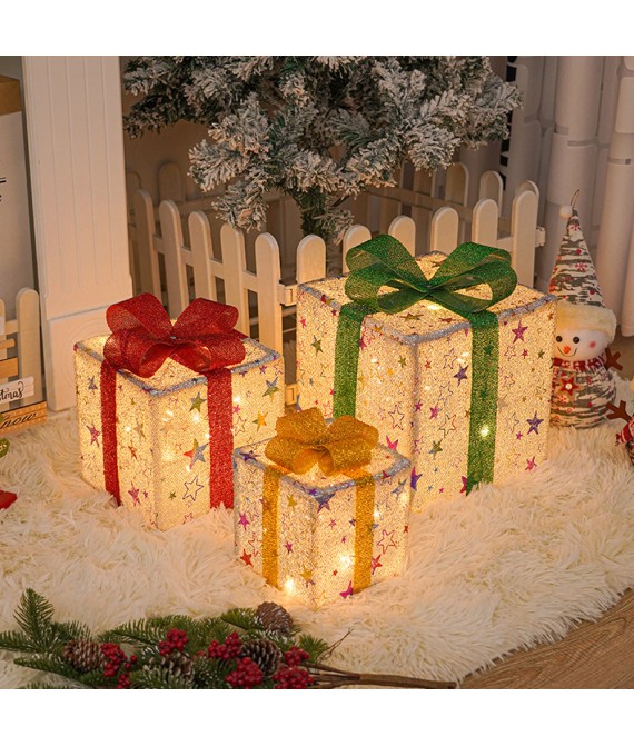 3 PCS Set Christmas Glow Gift Box