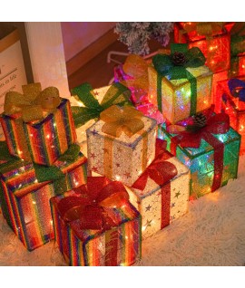 3 PCS Set Christmas Glow Gift Box