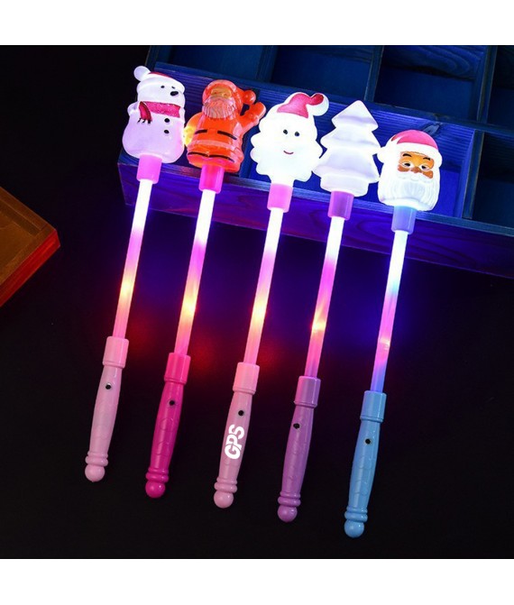 14 " Light Up Santa Wand