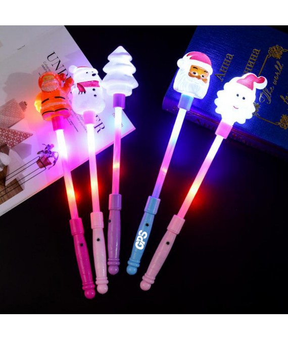 14 " Light Up Santa Wand