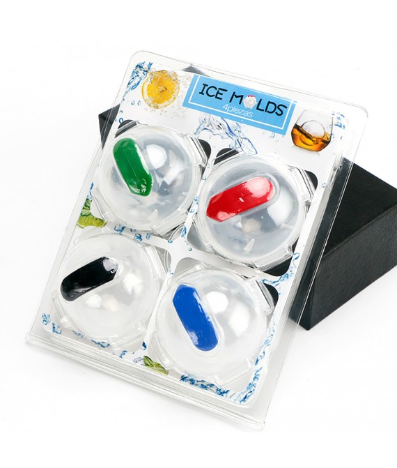 4 PCS Round Ice Cube Molds