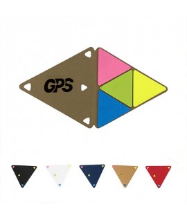 4 1/8 " Triangular Multi-Color Sticky Notes