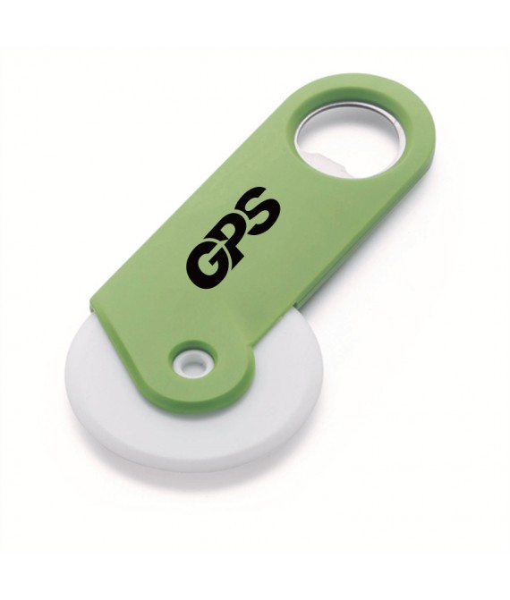 5 1/4 " Pizza Cutter with Bottle Opener