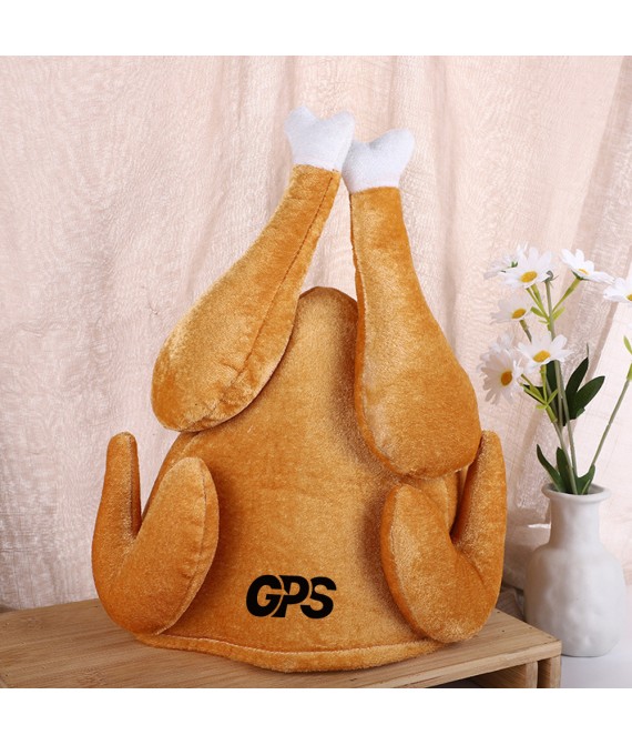 7 7/8 " Thanksgiving Roasted Turkey Hat