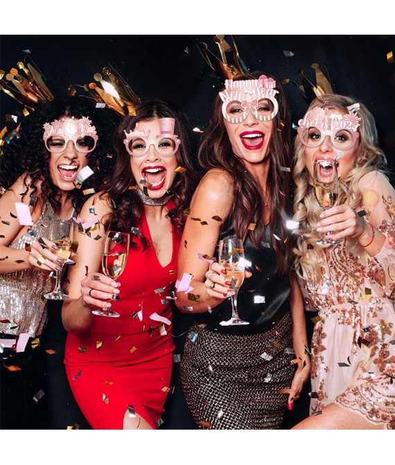 15 3/4" New Year Paper Decorative Glasses