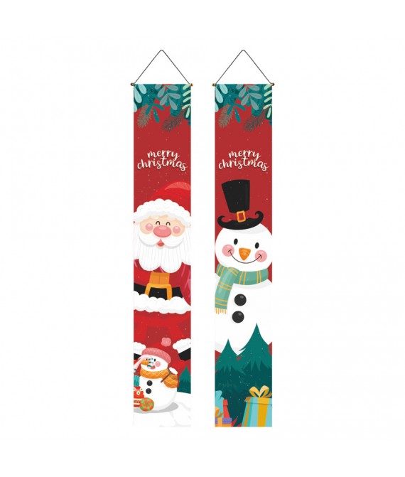 100 D Christmas Couplets Hanging Flags