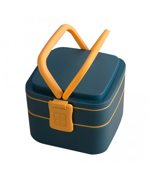 6 " Portable Double-Decker Bento Lunch Box