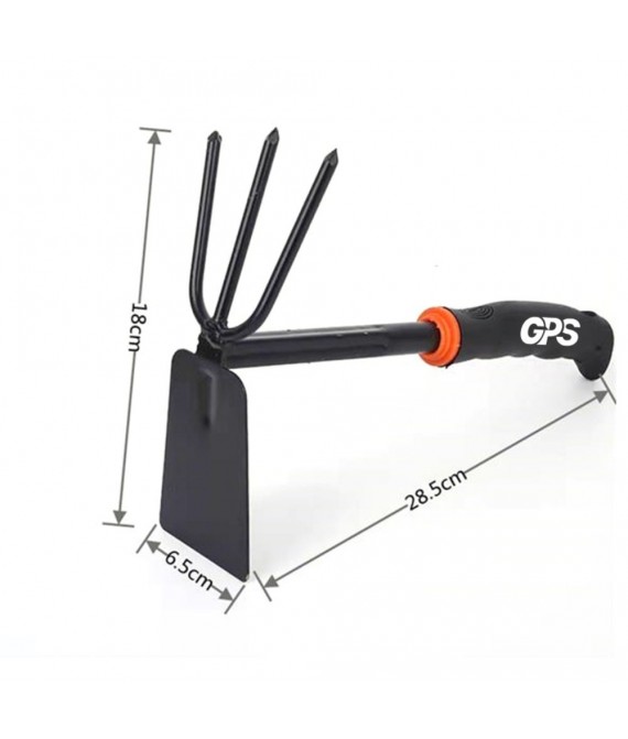 2 in 1 Garden Fork Prong and Hoe