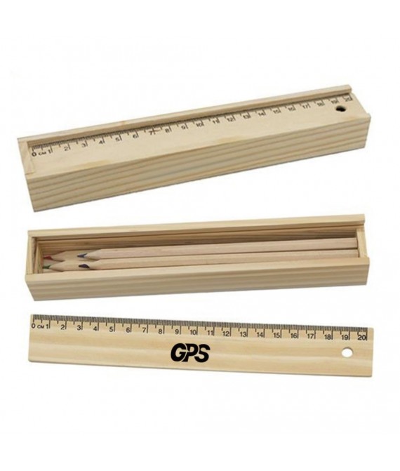 8 1/4 " Pencil and Ruler Set In Box
