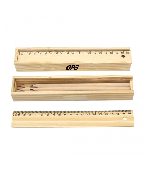 8 1/4 " Pencil and Ruler Set In Box