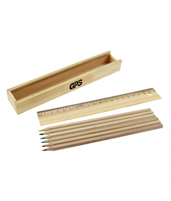 8 1/4 " Pencil and Ruler Set In Box