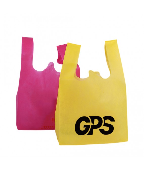19 5/8 " Non woven T-Shirt Shopping Bags