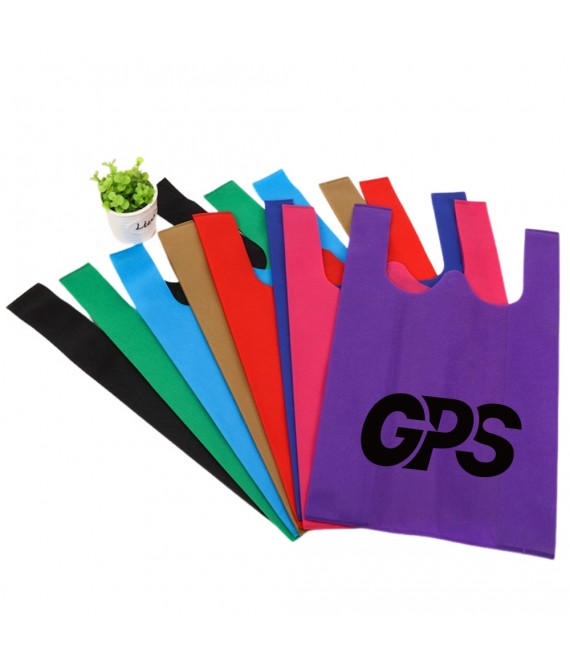 19 5/8 " Non woven T-Shirt Shopping Bags