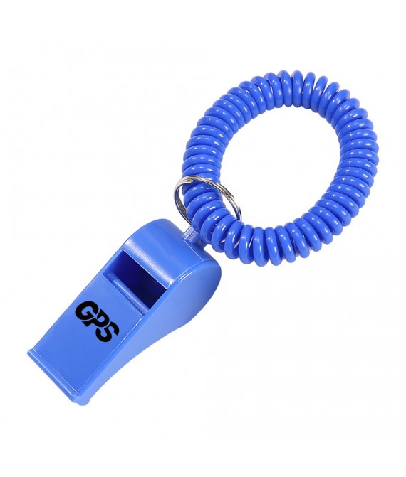 2 1/8 " Colorful Whistle With Spiral Bracelet