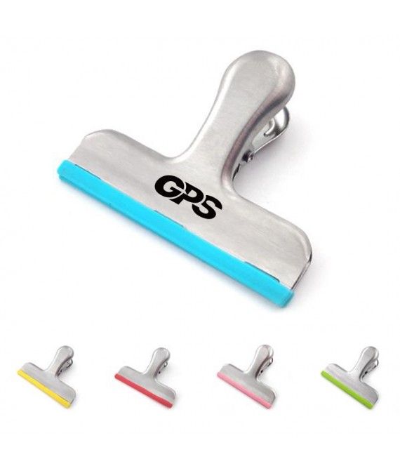 3 " Silicone and Stainless Steel Chip Bag Clips