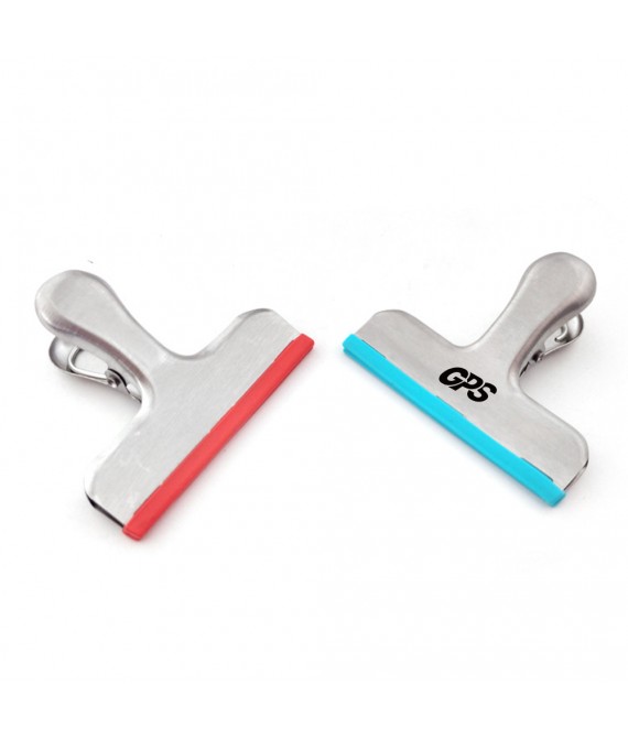 3 " Silicone and Stainless Steel Chip Bag Clips