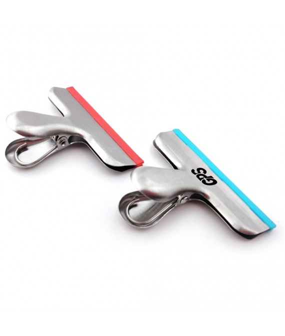 3 " Silicone and Stainless Steel Chip Bag Clips