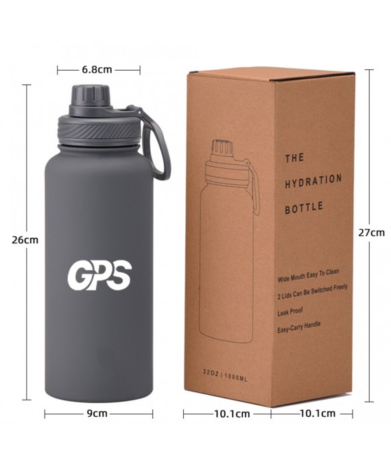 33 OZ Insulated Sports Water Bottle