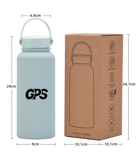 33 OZ Insulated Portable Water Bottle