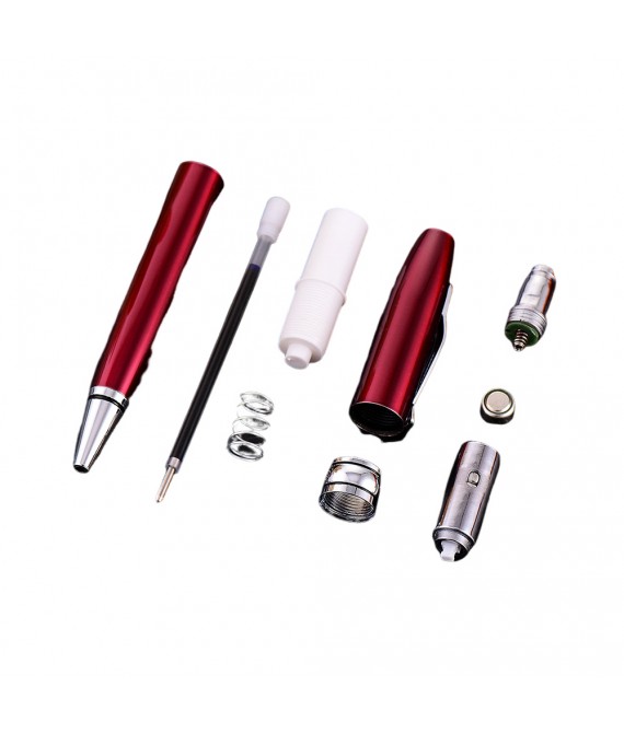 5 3/8 " Metal Ballpoint Pen with LED Light 