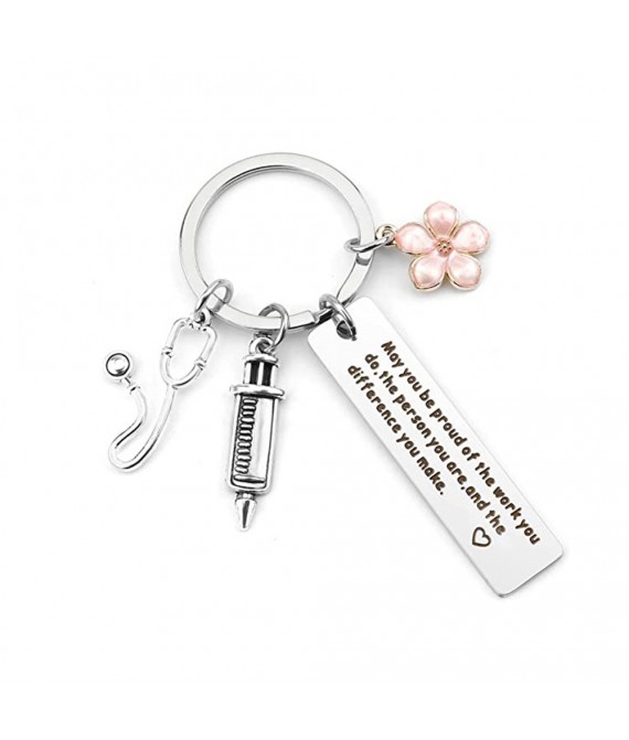 1 1/4 " Nurse Student Gift Keychain