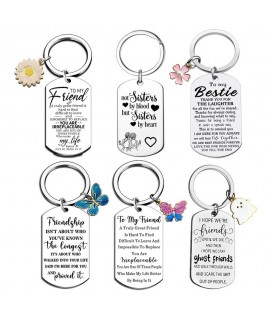 2 " Good Friend Stainless Keychain