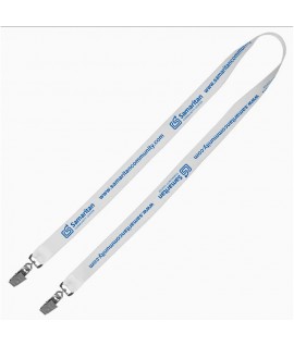  3/4" Double Ended Dye-Sublimation Lanyard 36" Length