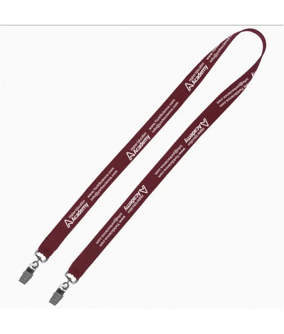  3/4" Double Ended Dye-Sublimation Lanyard 36" Length