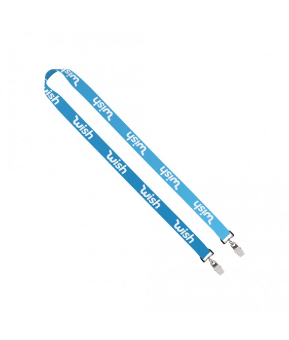  3/4" Double Ended Dye-Sublimation Lanyard 36" Length