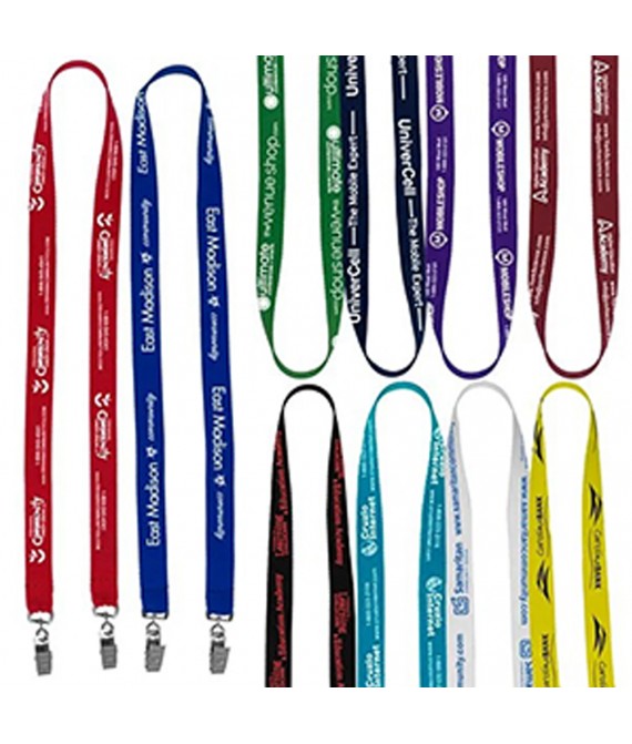  3/4" Double Ended Dye-Sublimation Lanyard 36" Length