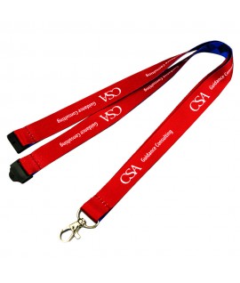  3/4" Single Ended Dye-Sublimation Lanyard w/Safety Break