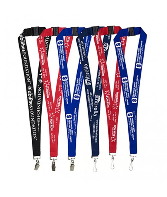  3/4" Single Ended Dye-Sublimation Lanyard w/Safety Break