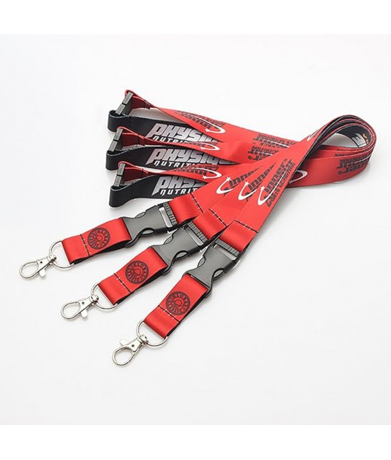  3/4" Single Ended Dye-Sublimation Lanyard w/Safety Break or Buckle Release