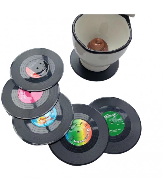 4 " Vinyl Record Retro Coaster